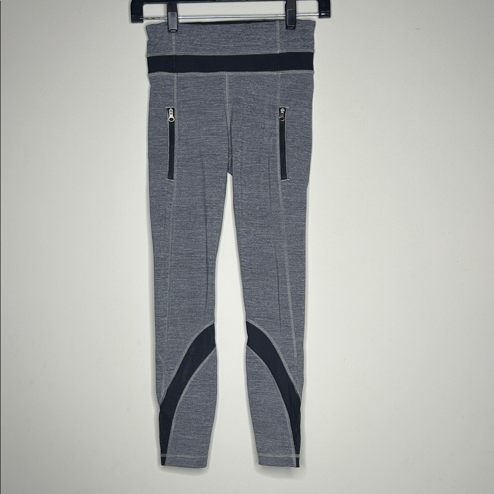 lululemon athletica grey and black leggings